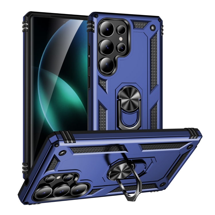 

For Samsung Galaxy S25 Ultra 5G Shockproof TPU + PC Phone Case(Blue)