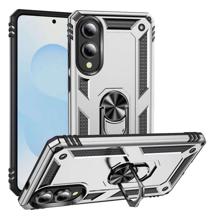 

For Samsung Galaxy S25 Edge 5G Shockproof TPU + PC Phone Case(Silver)