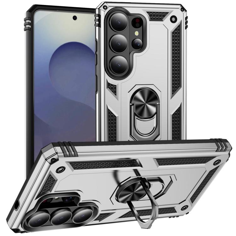 

For Samsung Galaxy S26 Ultra 5G Shockproof TPU + PC Phone Case(Silver)