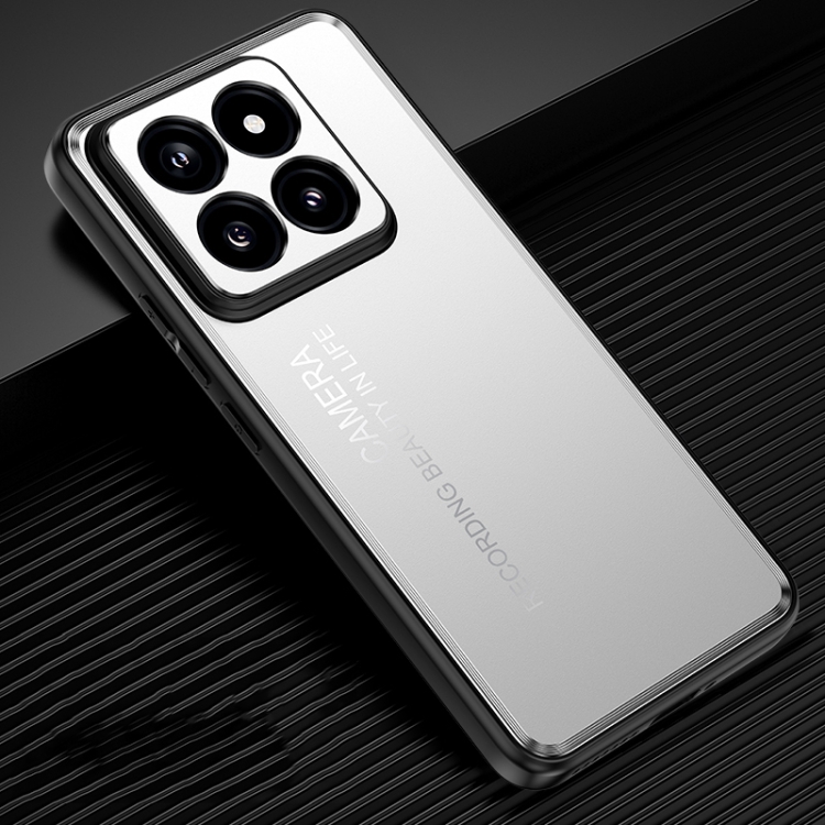

For Xiaomi 14 Pro Frosted Metal Phone Case(Silver)