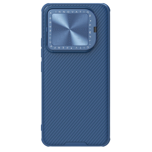 

For Xiaomi 14 NILLKIN Black Mirror Prop CD Texture Mirror Phone Case(Blue)