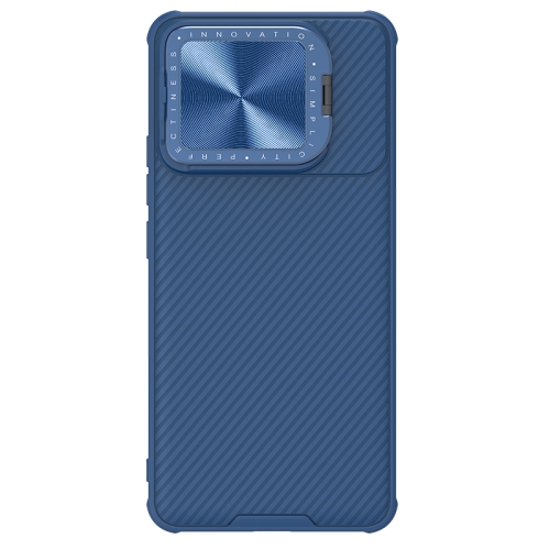 

For Xiaomi Redmi K70/K70 Pro NILLKIN Black Mirror Prop CD Texture Mirror Phone Case(Blue)