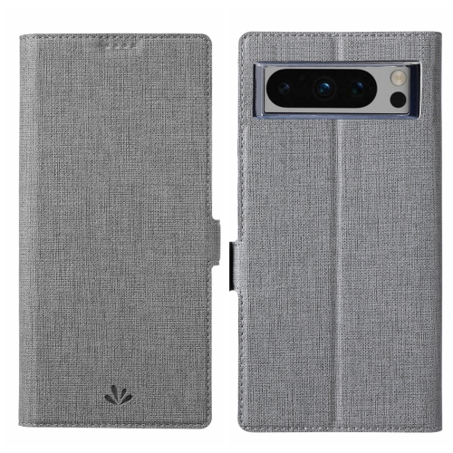 

For Google Pixel 8 Pro ViLi K Series Shockproof Magnetic Flip Leather Phone Case(Grey)