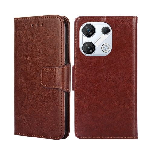 

For Infinix GT 10 Pro 5G Crystal Texture Leather Phone Case(Brown)