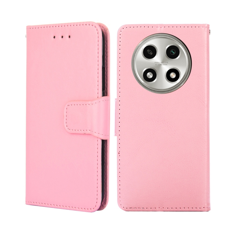 

For OPPO A2 Pro 5G Crystal Texture Leather Phone Case(Pink)