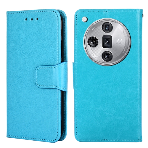 

For OPPO Find X7 Ultra 5G Crystal Texture Leather Phone Case(Sky Blue)