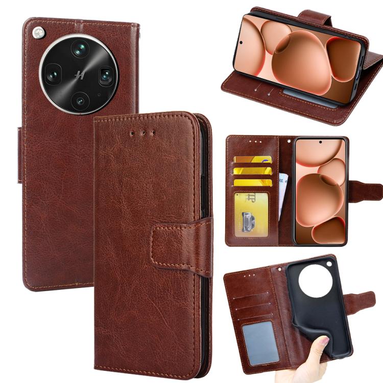 

For OPPO Find X8 Ultra 5G Crystal Texture Leather Phone Case(Brown)