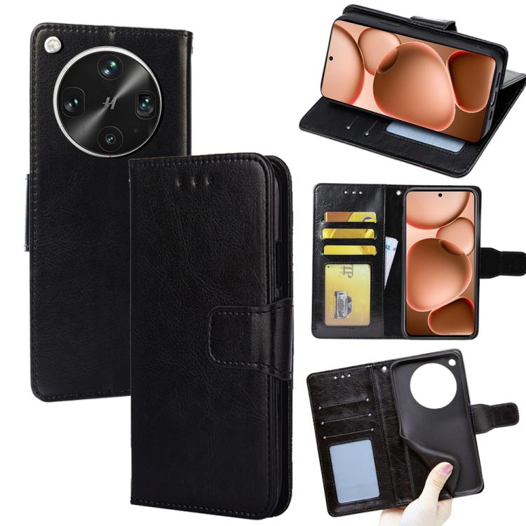 

For OPPO Find X8 Ultra 5G Crystal Texture Leather Phone Case(Black)