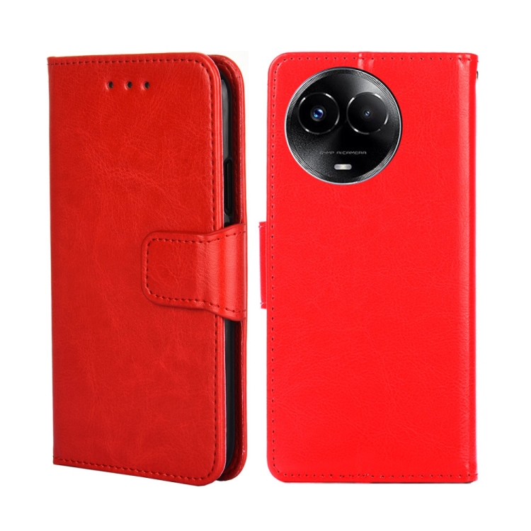 

For Realme 11 5G Global Crystal Texture Leather Phone Case(Red)