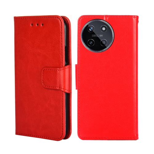 

For Realme 11 4G Crystal Texture Leather Phone Case(Red)