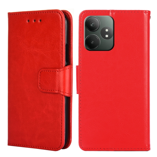 

For Realme GT Neo6 SE Crystal Texture Leather Phone Case(Red)