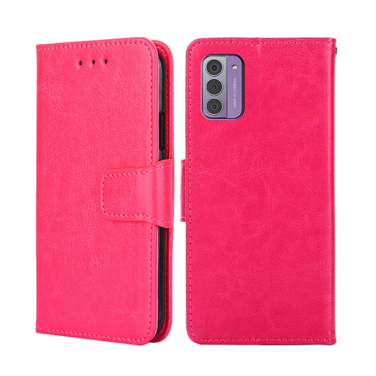 

For Nokia G42 5G Crystal Texture Leather Phone Case(Rose Red)