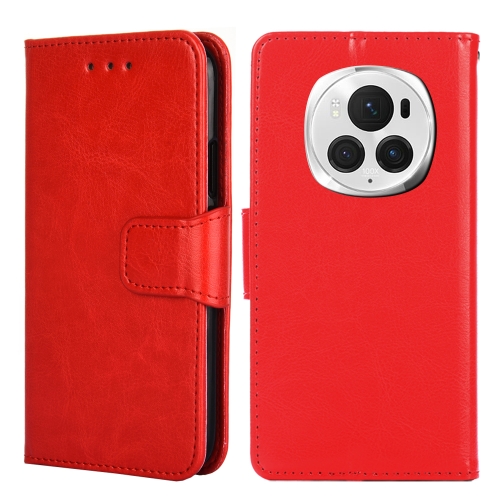 For Honor Magic6 Pro Crystal Texture Leather Phone Case(Red) for motorola moto g24 4g crystal texture leather phone case red