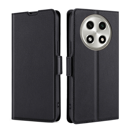 

For OPPO A2 Pro 5G Ultra-thin Voltage Side Buckle Horizontal Flip Leather Phone Case(Black)