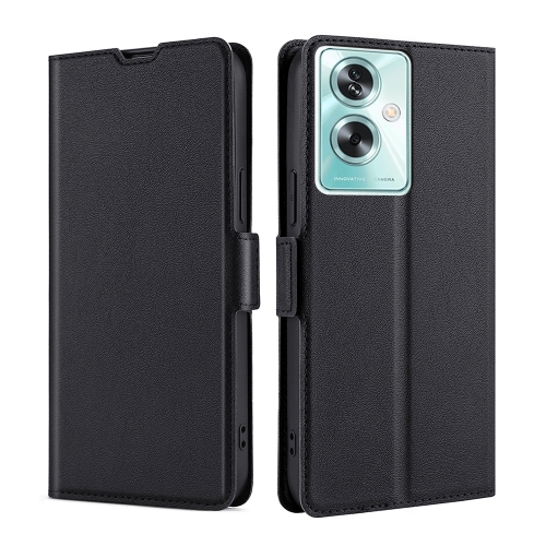 

For OPPO A79 5G Ultra-thin Voltage Side Buckle Horizontal Flip Leather Phone Case(Black)
