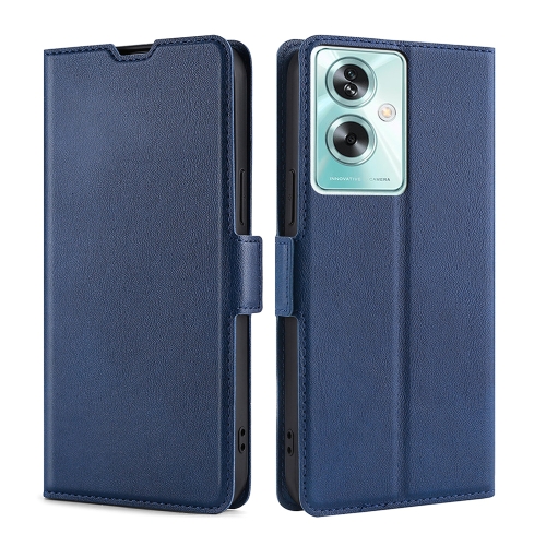 

For OPPO A79 5G Ultra-thin Voltage Side Buckle Horizontal Flip Leather Phone Case(Blue)