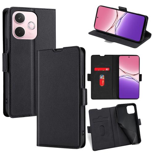 

For OPPO A5 Pro 5G Global Ultra-thin Voltage Side Buckle Horizontal Flip Leather Phone Case(Black)