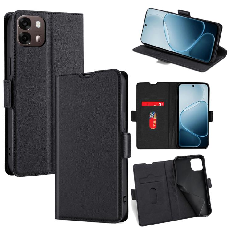 

For OPPO A6s 4G Ultra-thin Voltage Side Buckle Horizontal Flip Leather Phone Case(Black)
