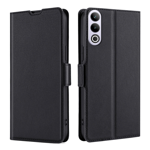 For OnePlus Ace 3V 5G Ultra-thin Voltage Side Buckle Horizontal Flip Leather Phone Case(Black) vd650 ultra clean workbench double person single face desktop purification vertical horizontal