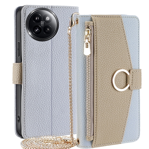 

For Xiaomi Civi 4 Pro Crossbody Litchi Texture Leather Phone Case(Blue)