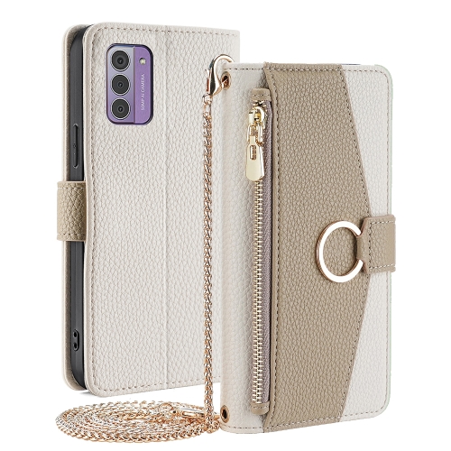 

For Nokia G42 5G Crossbody Litchi Texture Leather Phone Case(White)