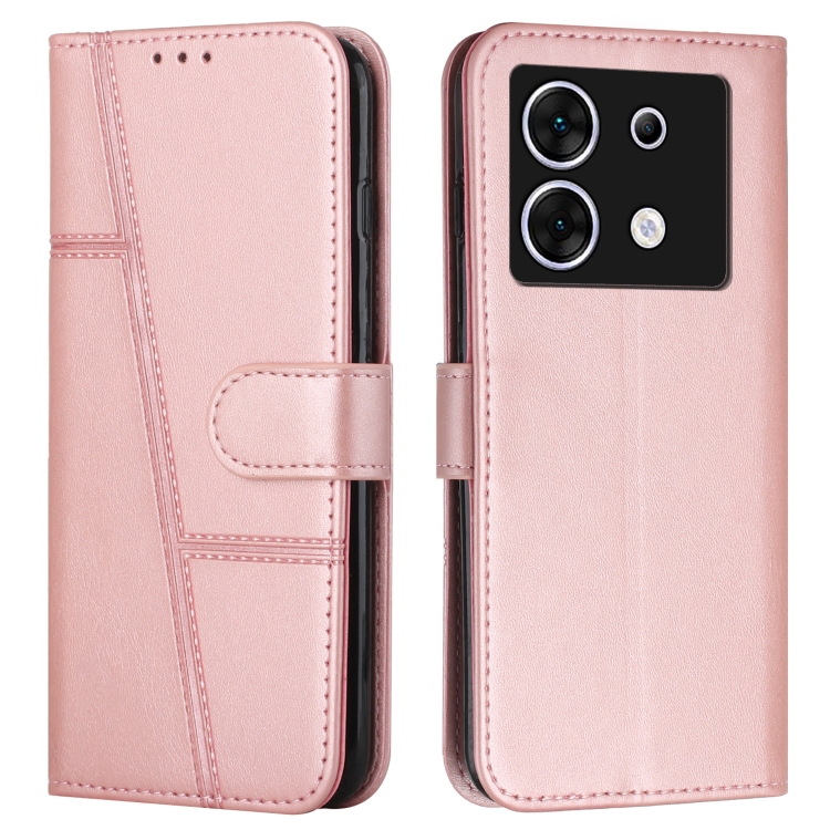 For Infinix Zero 30 5G Stitching Calf Texture Buckle Leather Phone