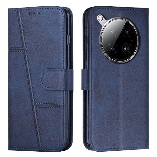 

For Infinix Zero 40 4G Stitching Calf Texture Buckle Leather Phone Case(Blue)