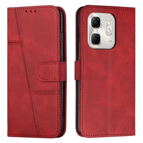 

For Infinix Hot 50i Stitching Calf Texture Buckle Leather Phone Case(Red)