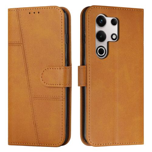 

For itel S25 Ultra Stitching Calf Texture Buckle Leather Phone Case(Yellow)