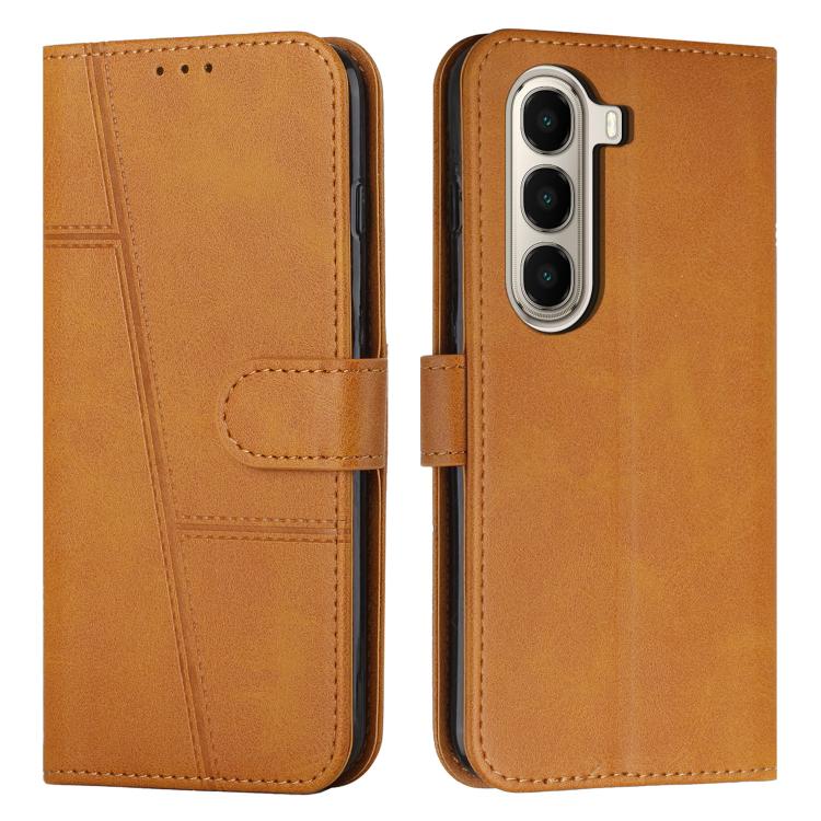 

For itel A95 5G Stitching Calf Texture Buckle Leather Phone Case(Yellow)