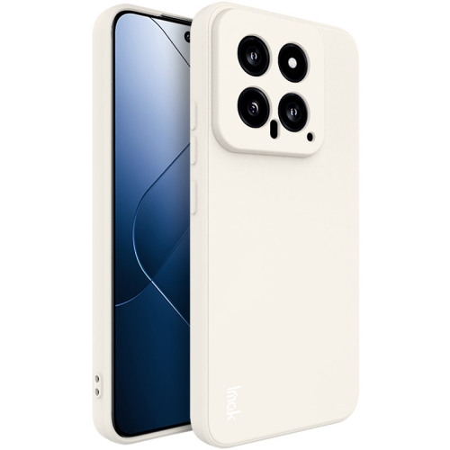 

For Xiaomi 14 5G imak UC-4 Series Straight Edge TPU Phone Case(White)