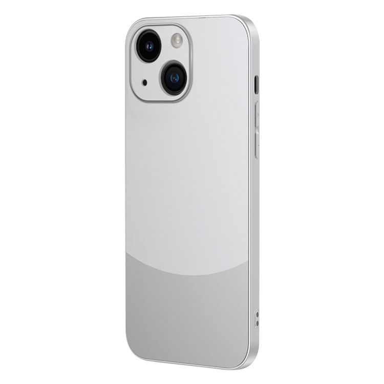 

For iPhone 15 Two Color Frosted Shockproof Phone Case(Silver)