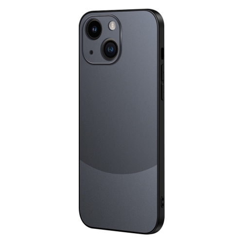 

For iPhone 14 Two Color Frosted Shockproof Phone Case(Black)