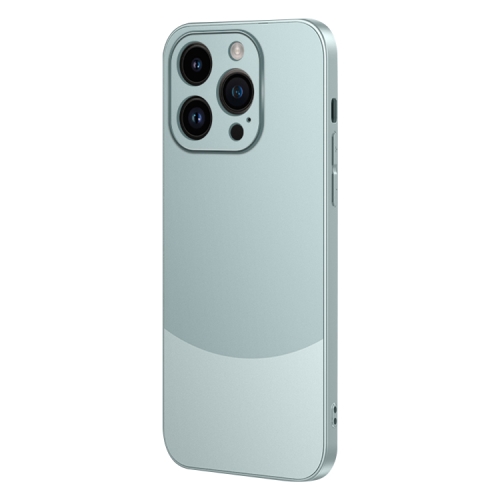 

For iPhone 14 Pro Two Color Frosted Shockproof Phone Case(Cyan)