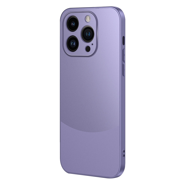 

For iPhone 14 Pro Max Two Color Frosted Shockproof Phone Case(Purple)