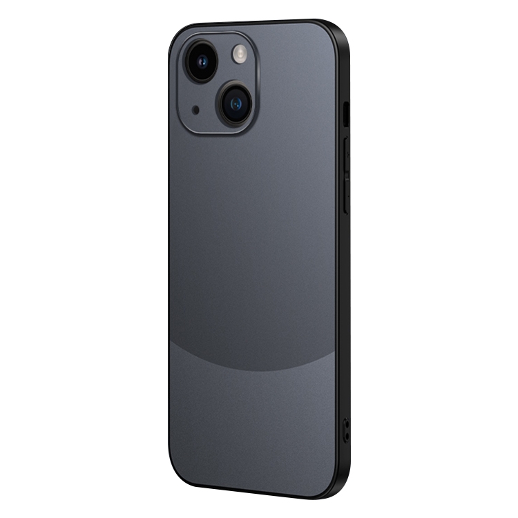 

For iPhone 13 Two Color Frosted Shockproof Phone Case(Black)
