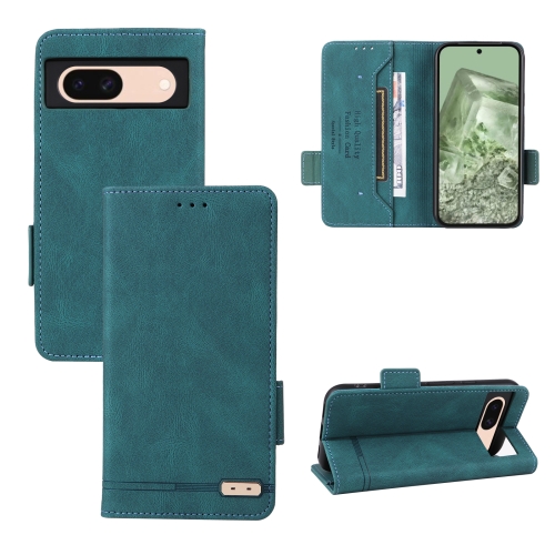 

For Google Pixel 8a Magnetic Clasp Leather Phone Case(Green)