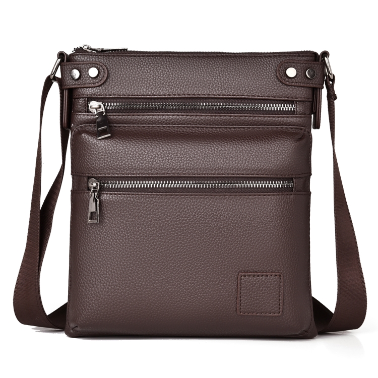 

WEIXIER D277 Men Retro Crossbody Single Shoulder Bag(Brown)