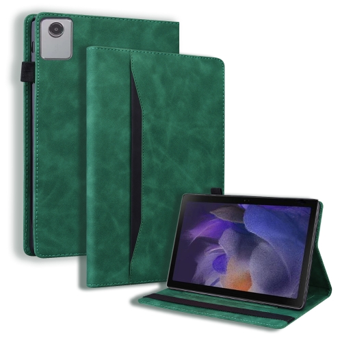 

For Lenovo Tab M11 / Xiaoxin Pad 11 2024 Business Shockproof Horizontal Flip Leather Tablet Case(Green)