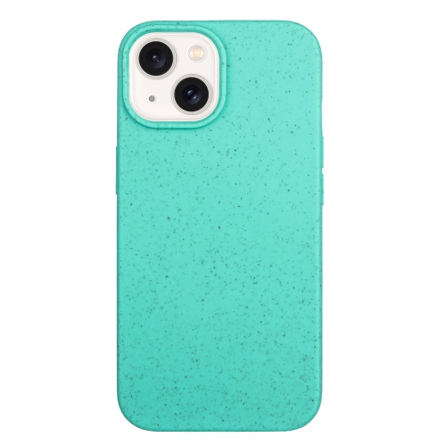 

For iPhone 15 Wheat Straw Material + TPU Phone Case(Green)