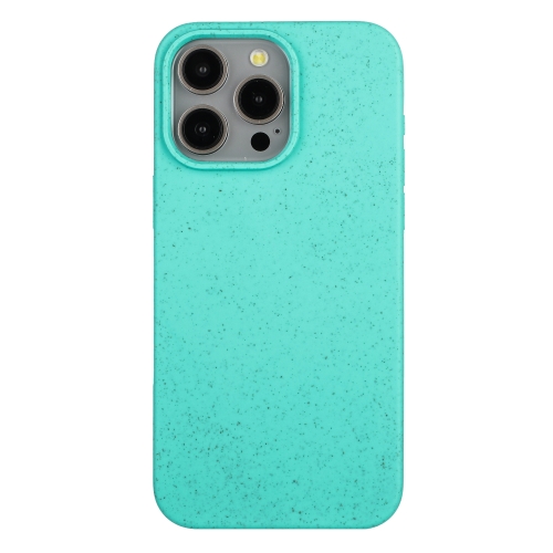 

For iPhone 14 Pro Max Wheat Straw Material + TPU Phone Case(Green)