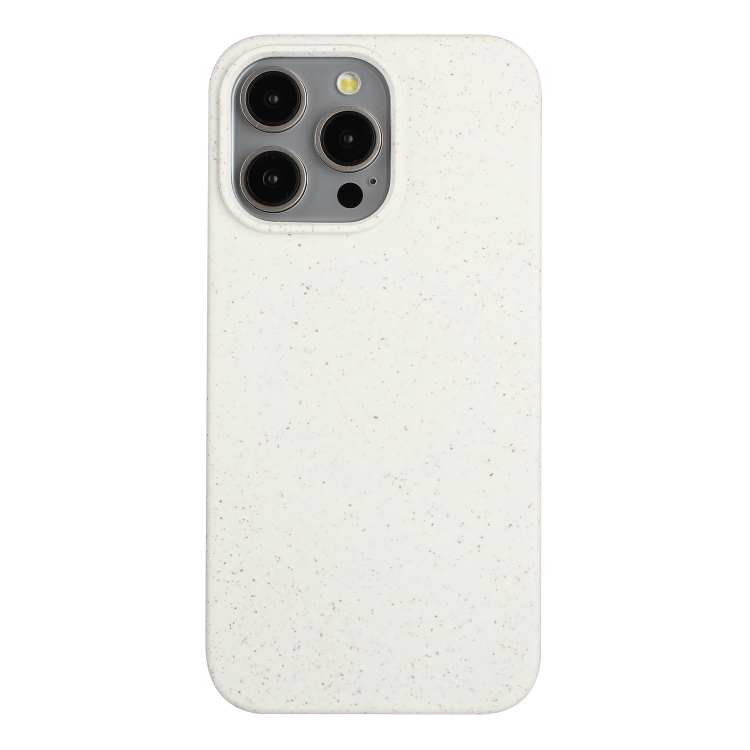 

For iPhone 13 Pro Max Wheat Straw Material + TPU Phone Case(White)