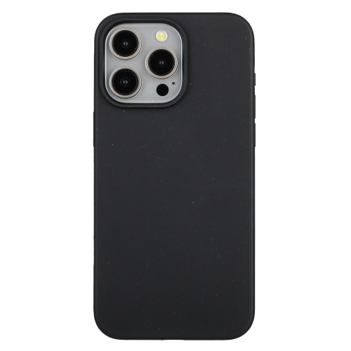 

For iPhone 13 Pro Max Wheat Straw Material + TPU Phone Case(Black)