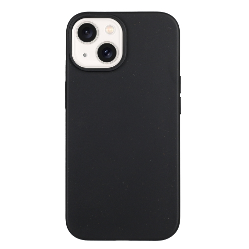 

For iPhone 13 Wheat Straw Material + TPU Phone Case(Black)