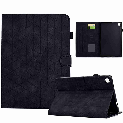 

For Samsung Galaxy Tab A 10.1 2019 T510 Rhombus TPU Leather Tablet Case(Black)