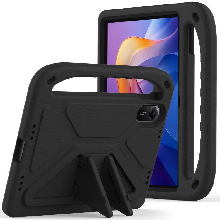 

For Xiaomi Redmi Pad 2 Handle EVA Shockproof Tablet Case with Holder(Black)