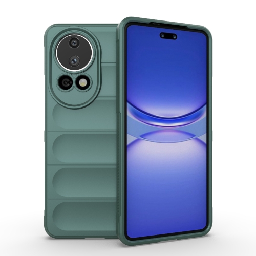 

For Huawei nova 12 Ultra / 12 Pro Magic Shield TPU + Flannel Phone Case(Dark Green)