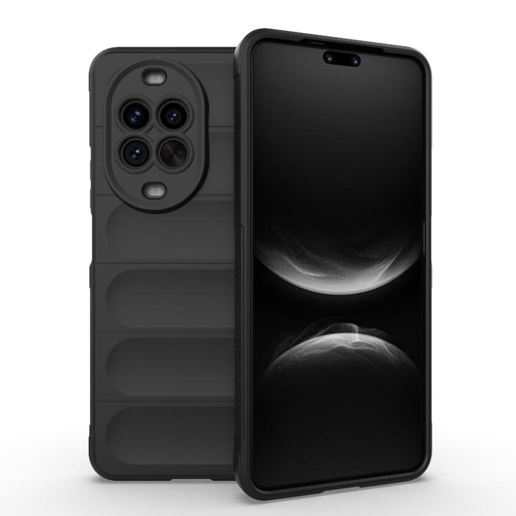 

For Huawei nova 14 Pro 5G Magic Shield TPU + Flannel Phone Case(Black)