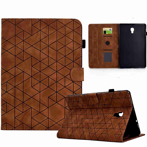 

For Samsung Galaxy Tab A 10.5 T590 Rhombus TPU Smart Leather Tablet Case(Brown)