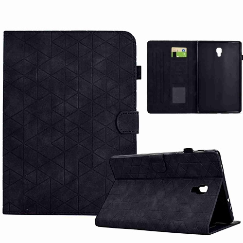 

For Samsung Galaxy Tab A 10.5 T590 Rhombus TPU Smart Leather Tablet Case(Black)